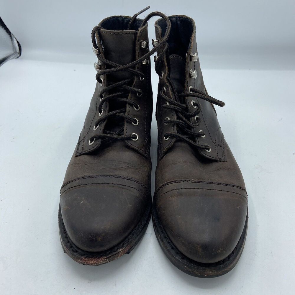 Thursday Boot Co Captain Mens Size 7 Cap Toe Boots Brown Leather (Defect) - Picture 4 of 8